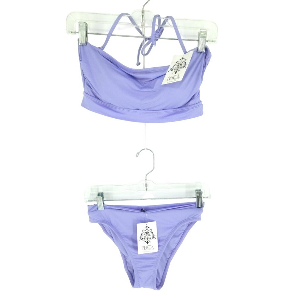 Becca by Rebecca Virtue Bathing Suit Bikini Bellflower Purple Beach Party M/S